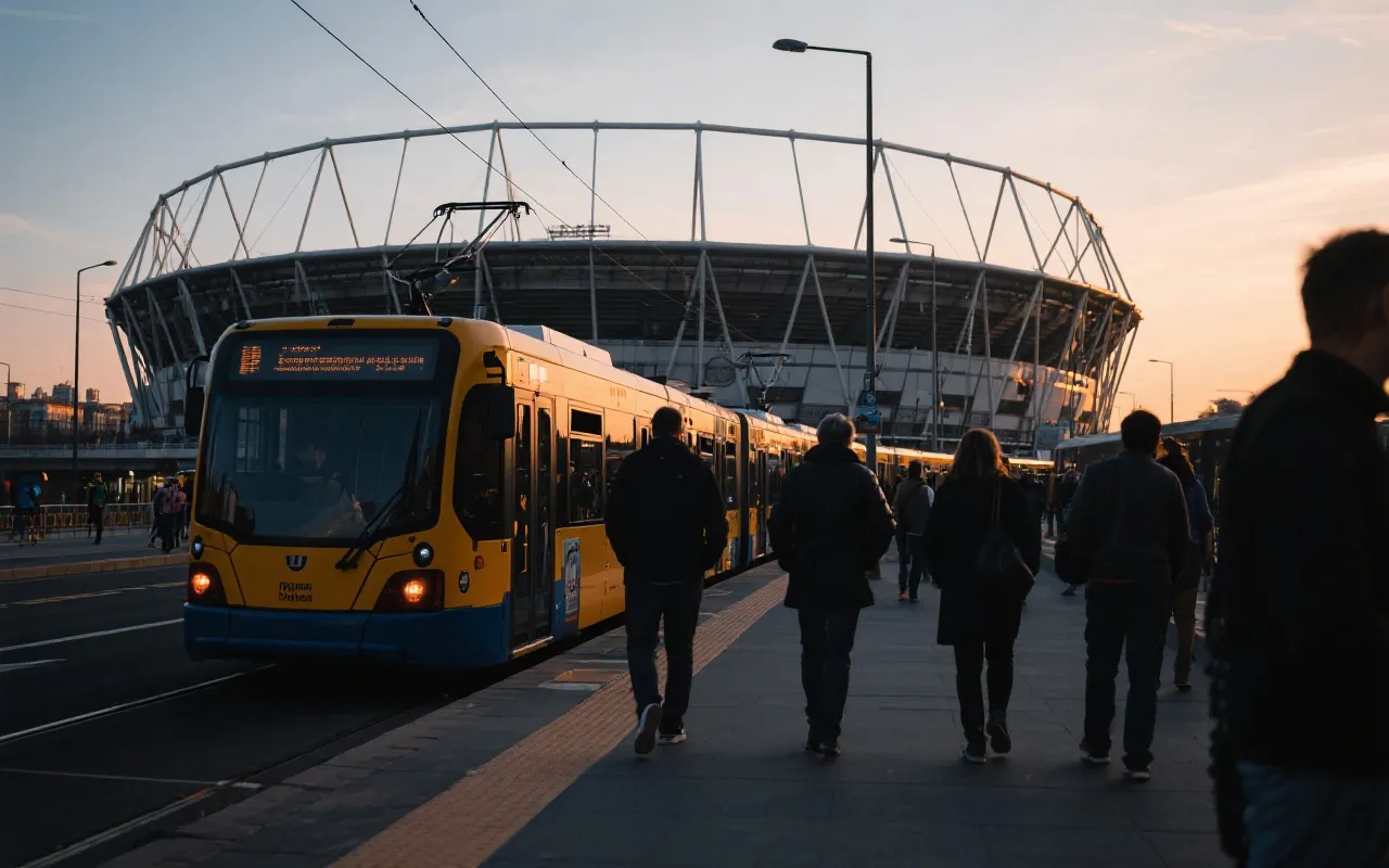 观赛出行与入场规划示意