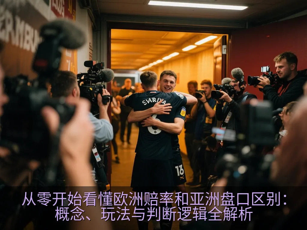 欧洲赔率三项结构与亚洲让球结构的信息图示意